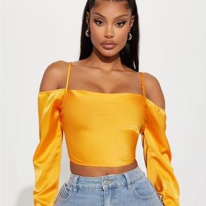 Fashion Nova “Veralyn satin top”